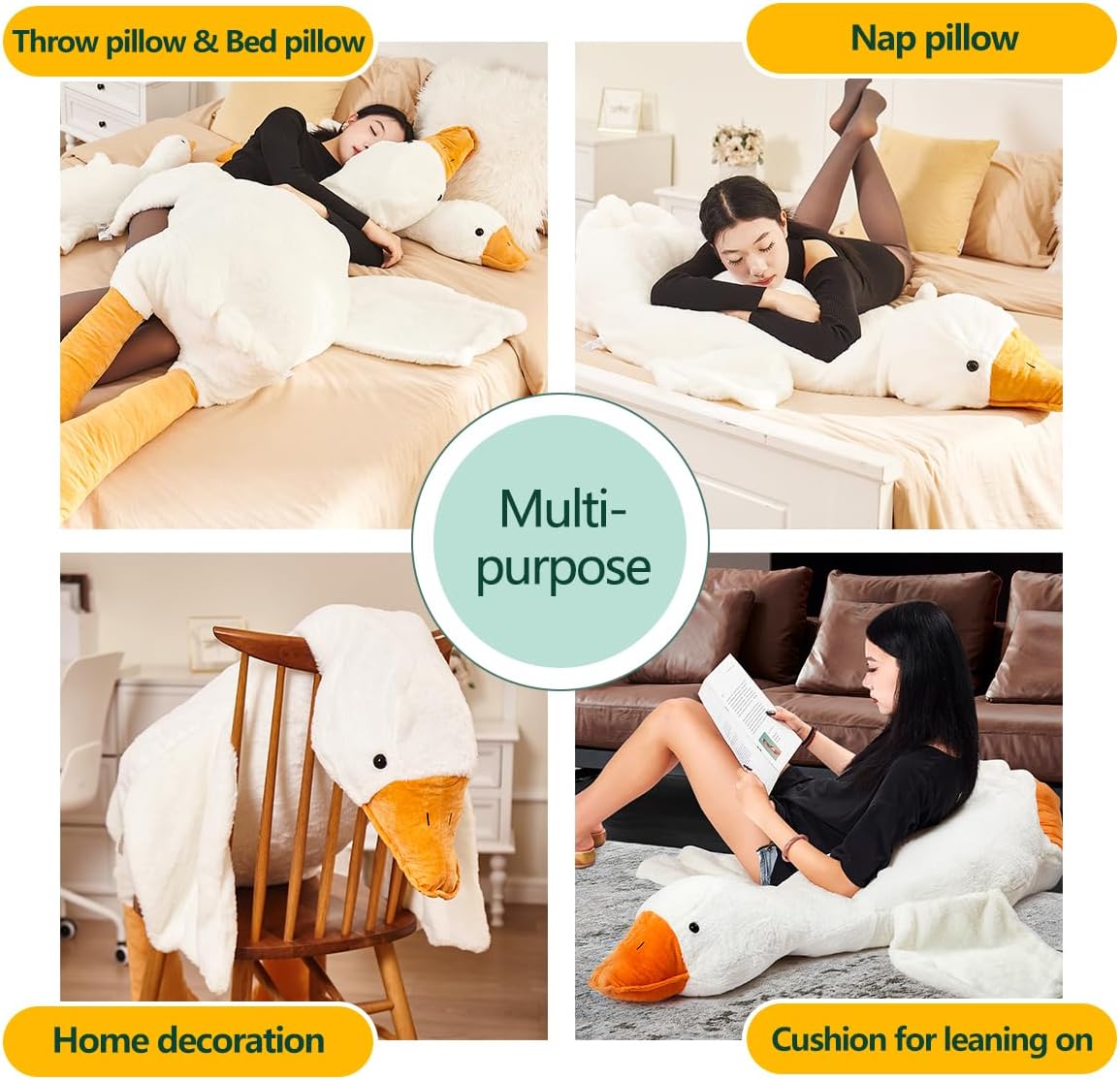 Cuddly Giant Goose Plush – Soft Toy