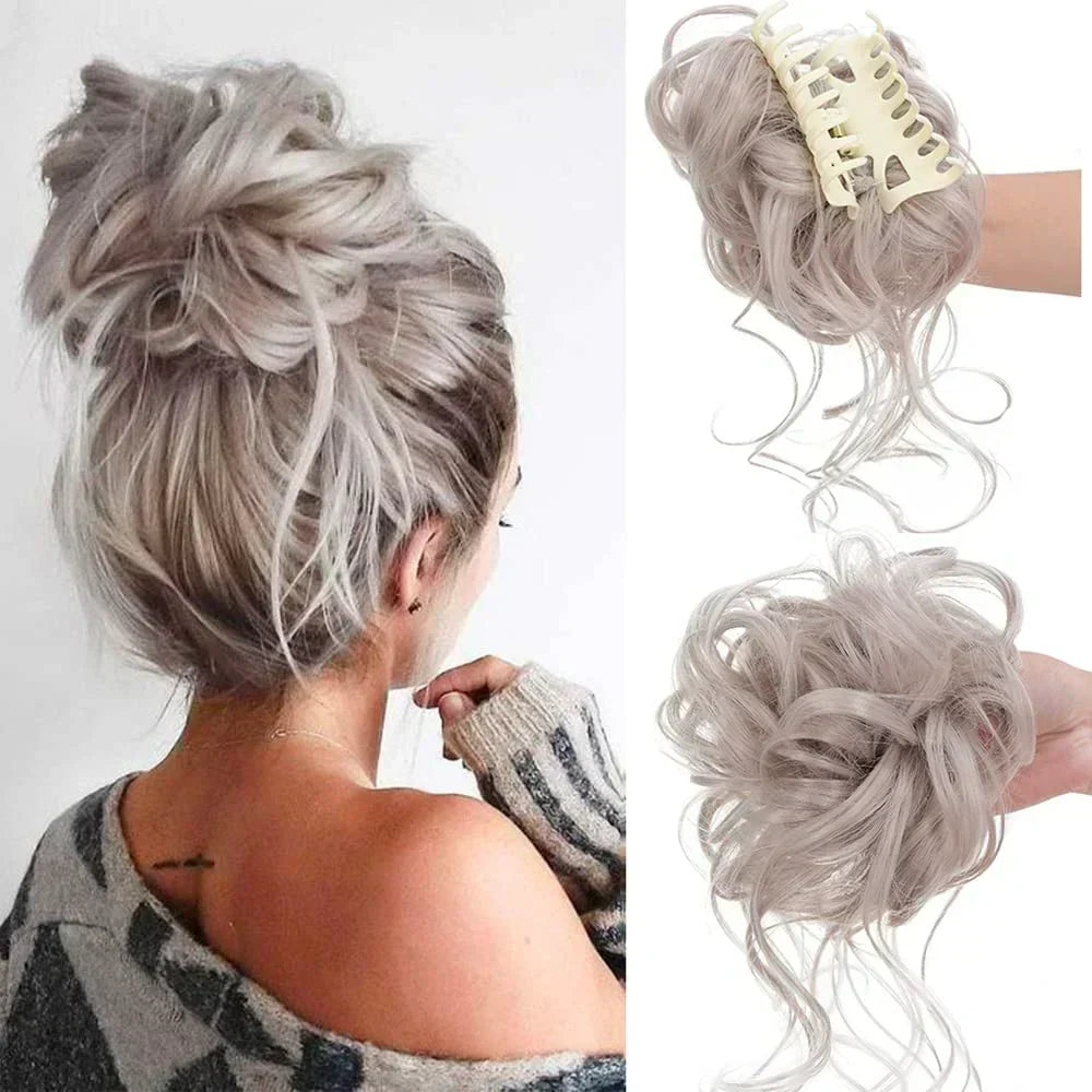 Curly Messy Bun Hair Clip for Instant Volume