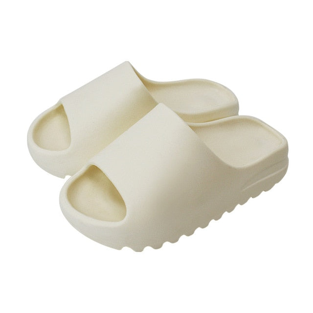 Cushioned Cloud Slides with Ridged Soles