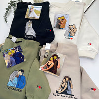 Custom Embroidered Portrait Sweatshirt