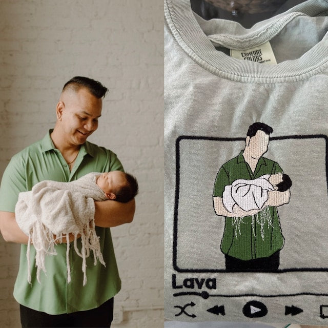 Custom Embroidered Portrait Sweatshirt