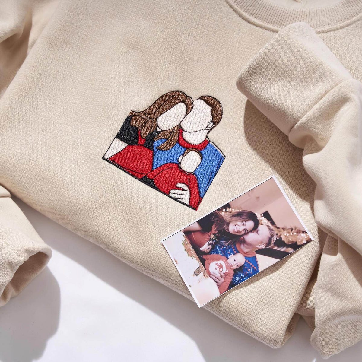 Custom Embroidered Portrait Sweatshirt