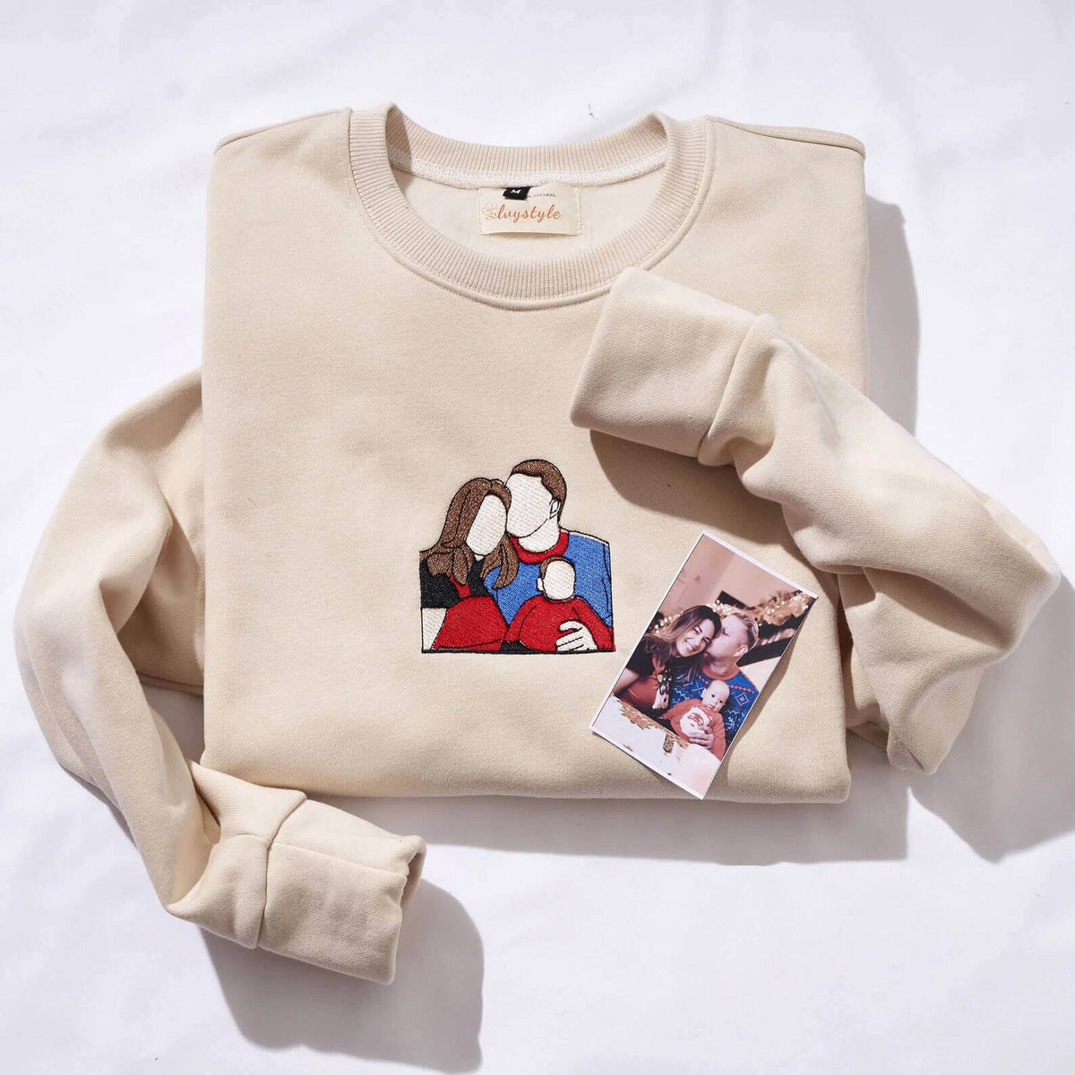 Custom Embroidered Portrait Sweatshirt