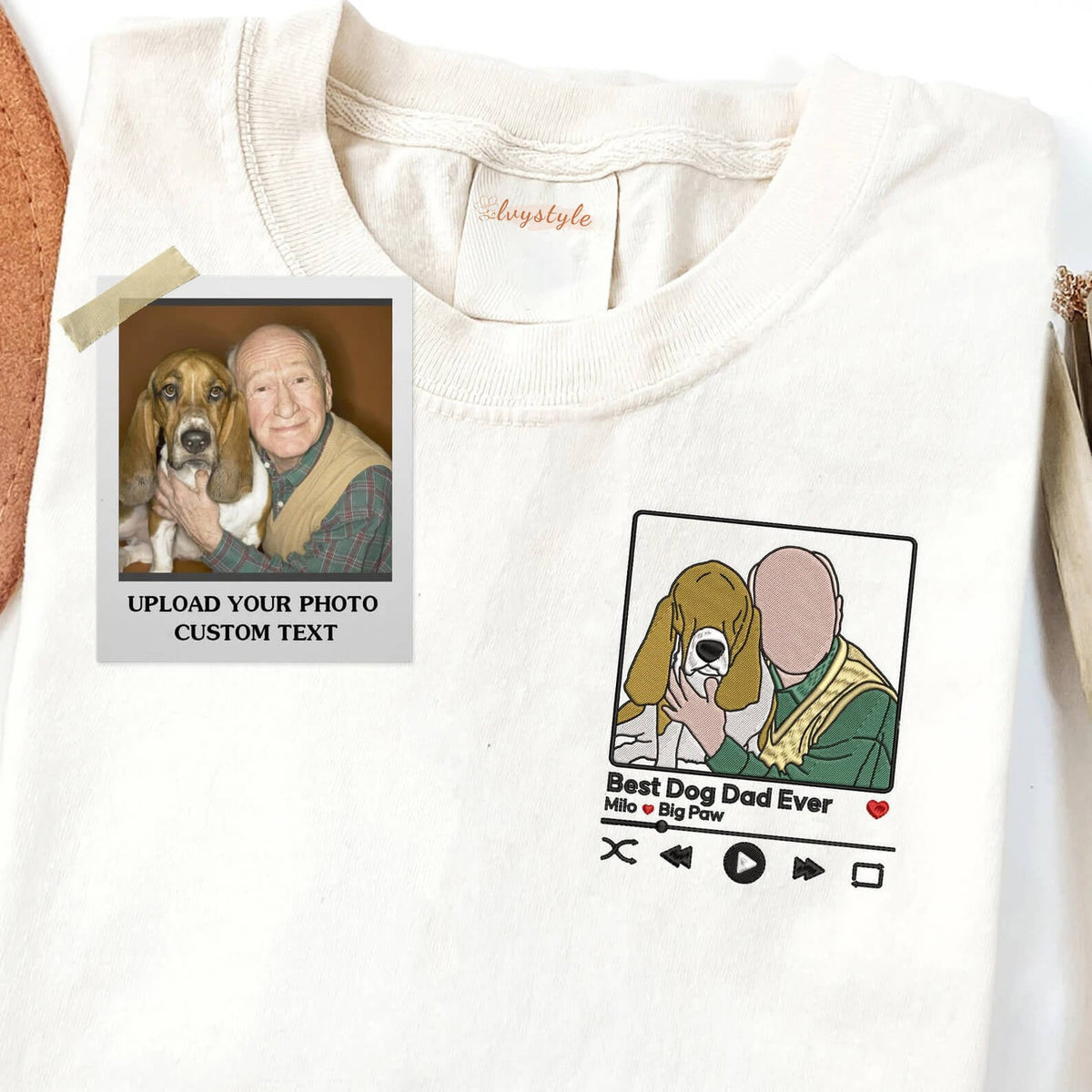 Custom Embroidered Portrait Sweatshirt