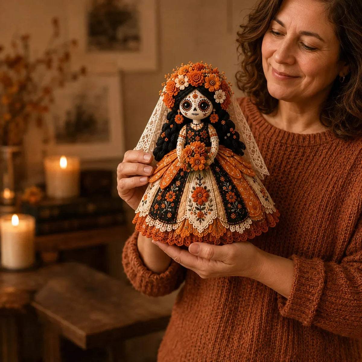 Day of the Dead Patchwork Doll Beginner DIY Craft Kit