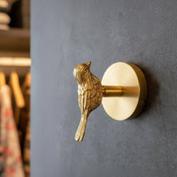 Decorative Brass Animal Coat Hook with Gold Finish