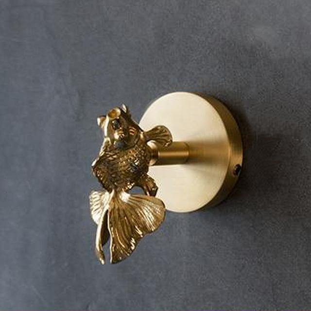 Decorative Brass Animal Coat Hook with Gold Finish
