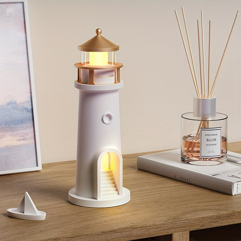Decorative Lighthouse Table Lamp with Adjustable Light for Interiors