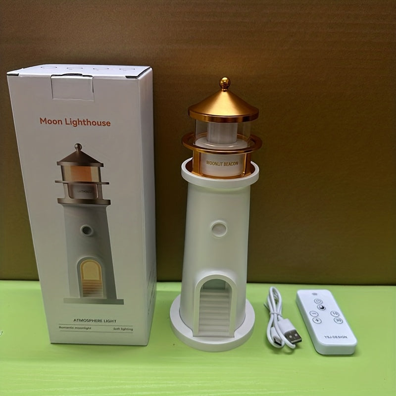 Decorative Lighthouse Table Lamp with Adjustable Light for Interiors