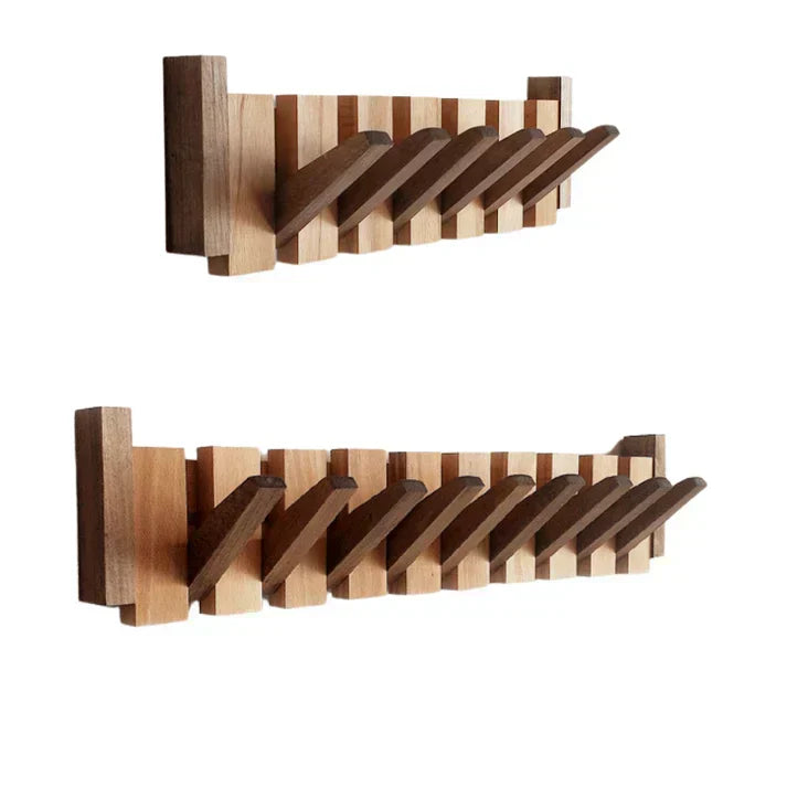 Decorative Wooden Piano Coat Hook Rack for Entryways