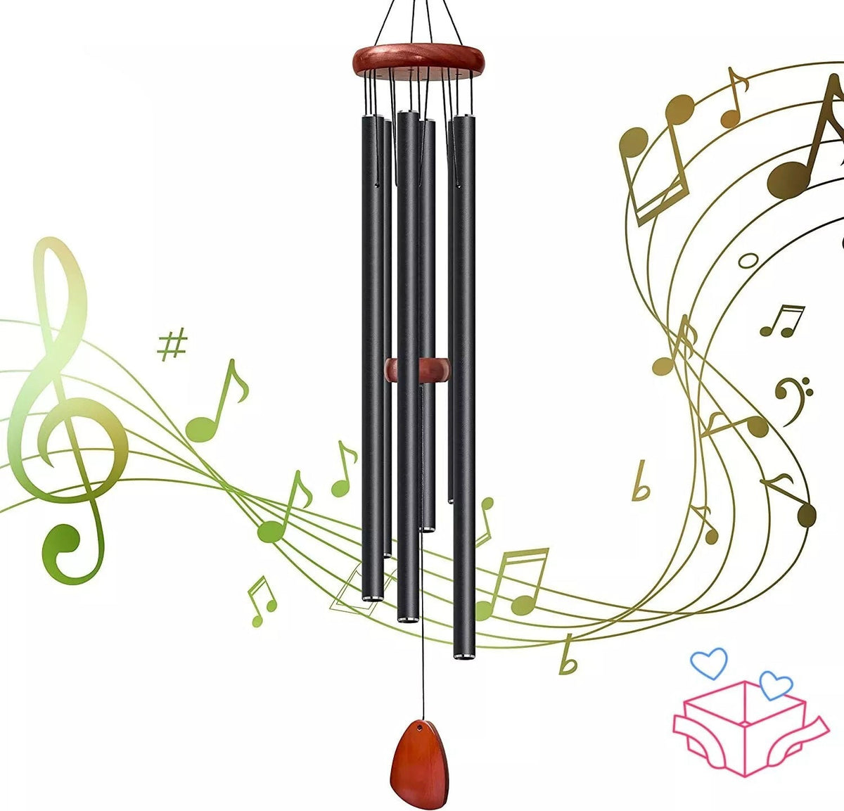 Deep Tone Aluminum Wind Chime for Relaxation