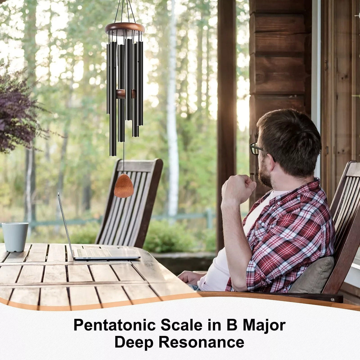 Deep Tone Aluminum Wind Chime for Relaxation