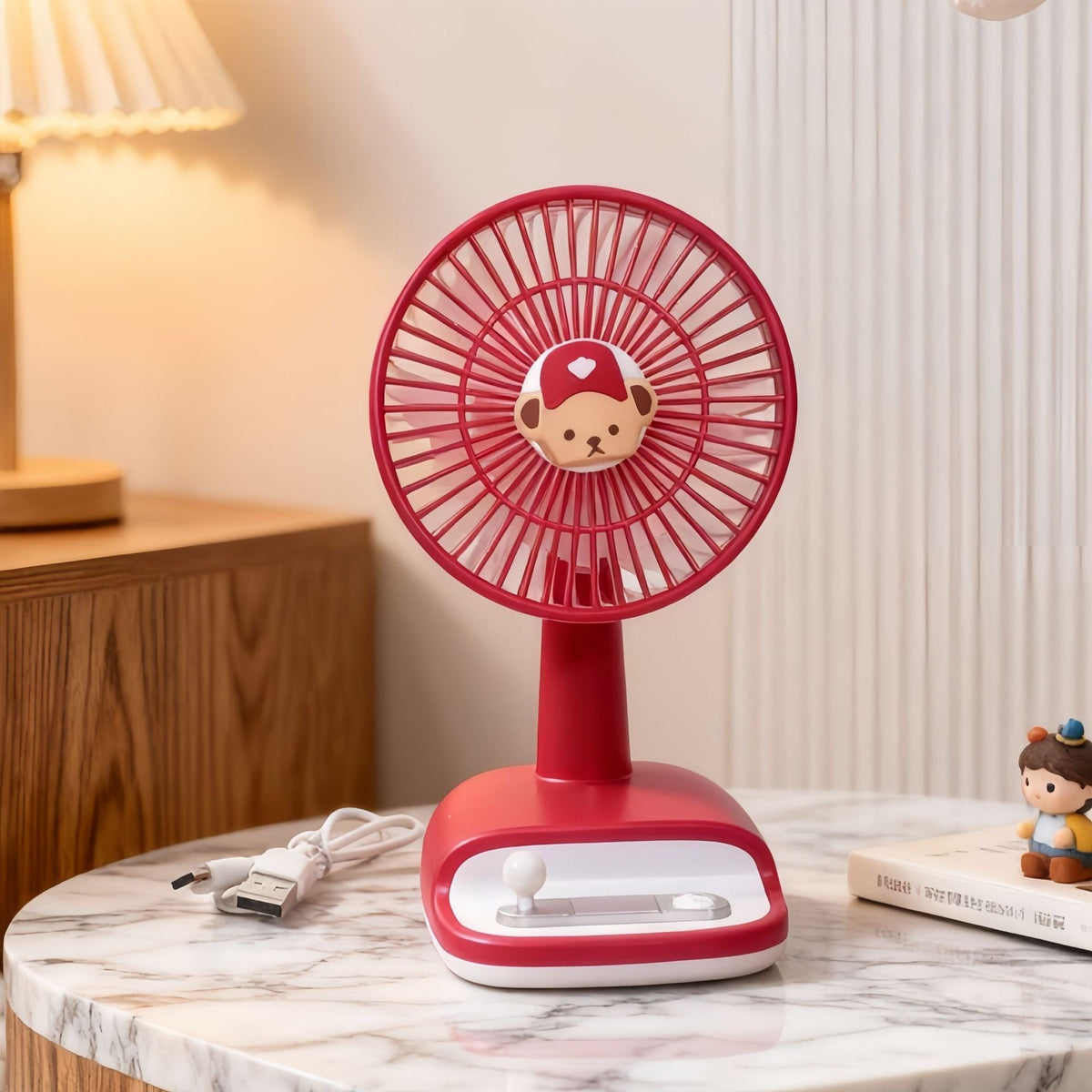 Desk Fan with Flexible Tilt Angle – Modern and Stylish