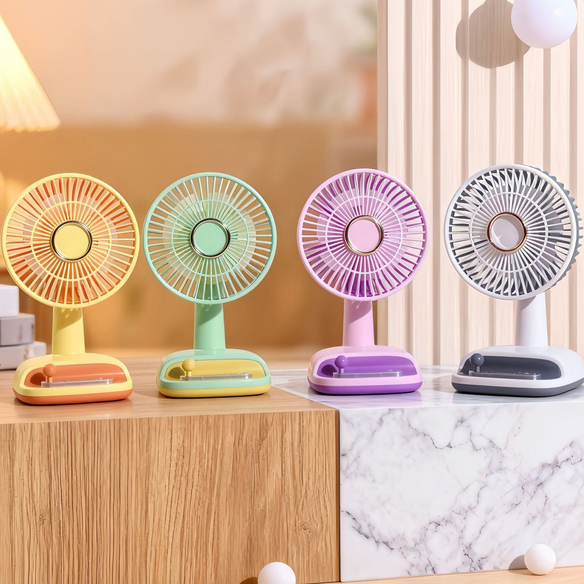 Desk Fan with Flexible Tilt Angle – Modern and Stylish