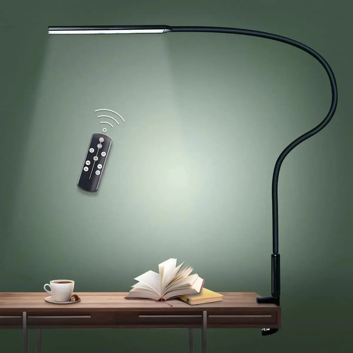 Desk Lamp with Flexible Arm, USB Powered, and Silver Finish