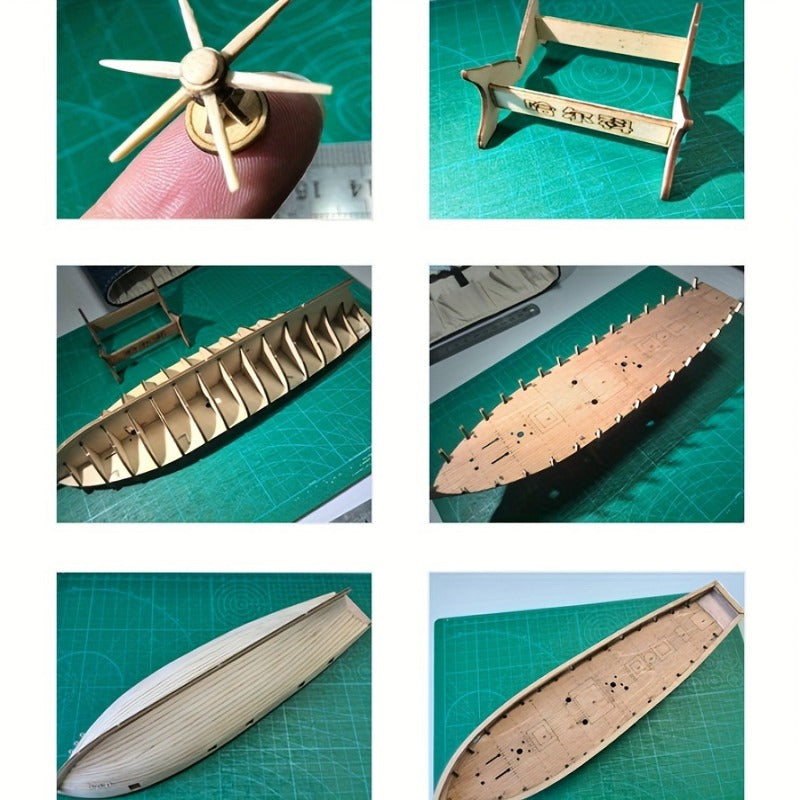 Detailed Wooden Sailing Ship Model