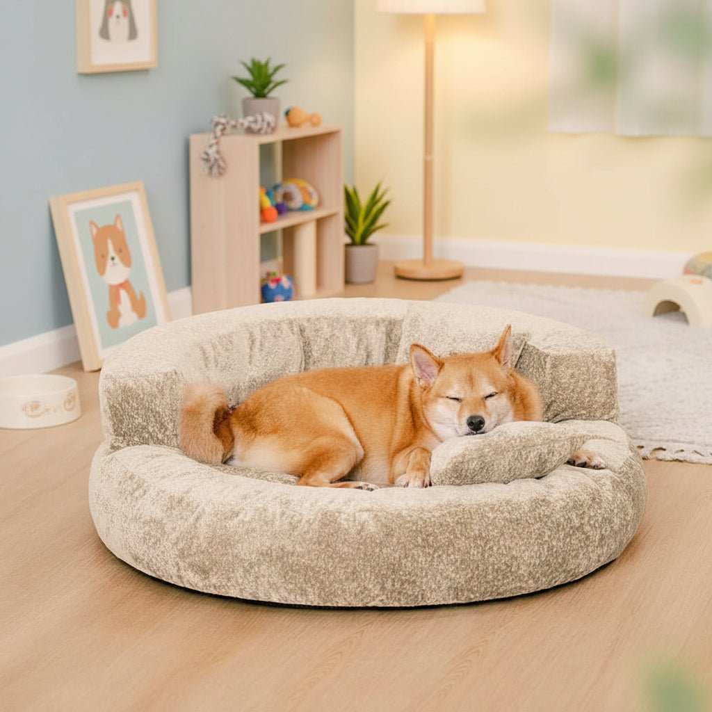 Diamond Velvet Donut Orthopedic Dog Bed