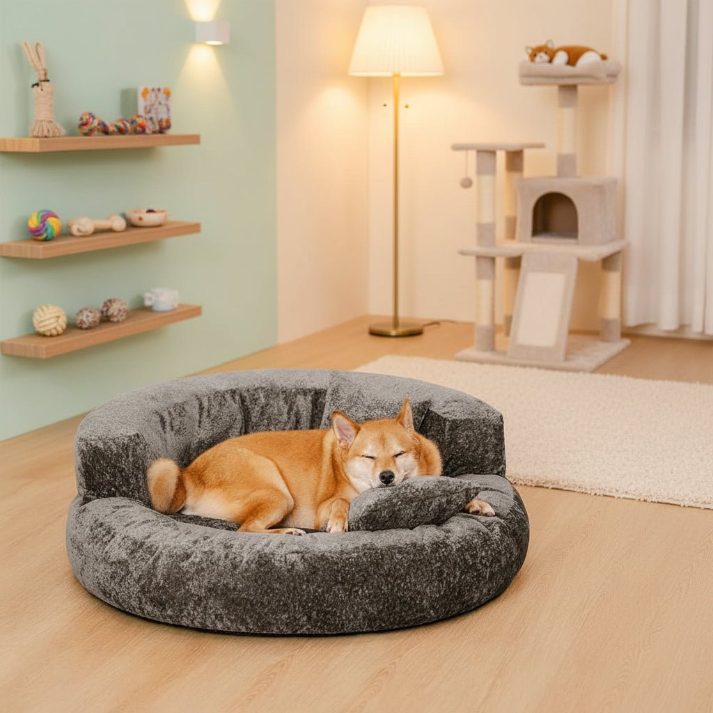 Diamond Velvet Donut Orthopedic Dog Bed