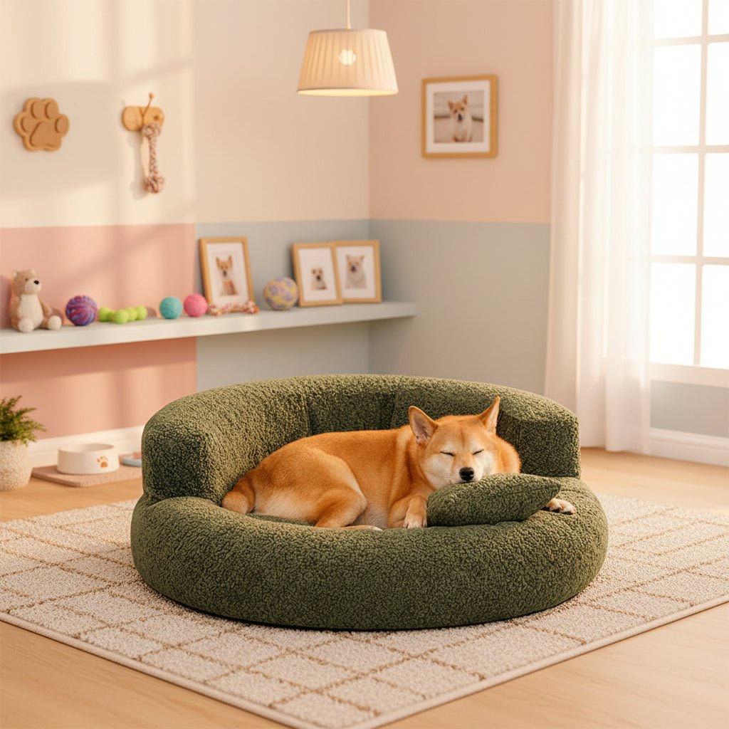 Diamond Velvet Donut Orthopedic Dog Bed