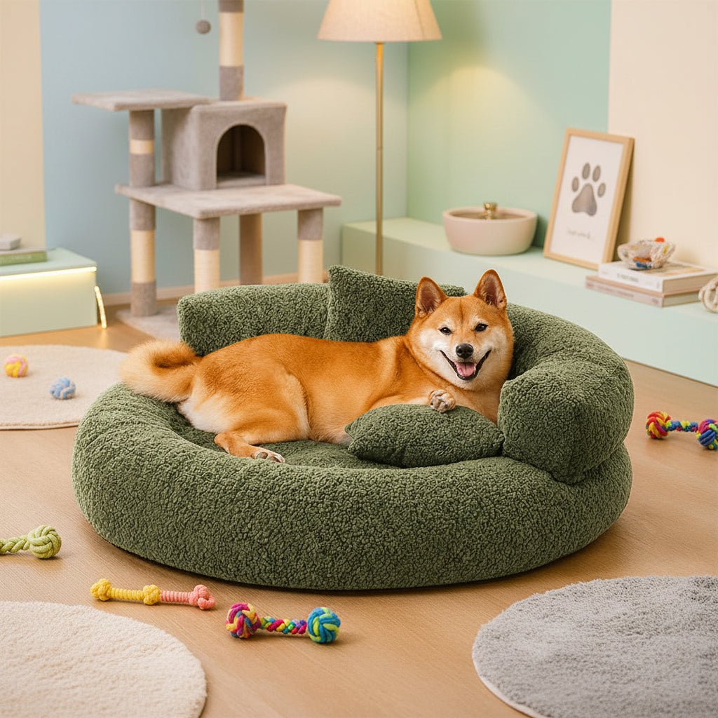 Diamond Velvet Donut Orthopedic Dog Bed