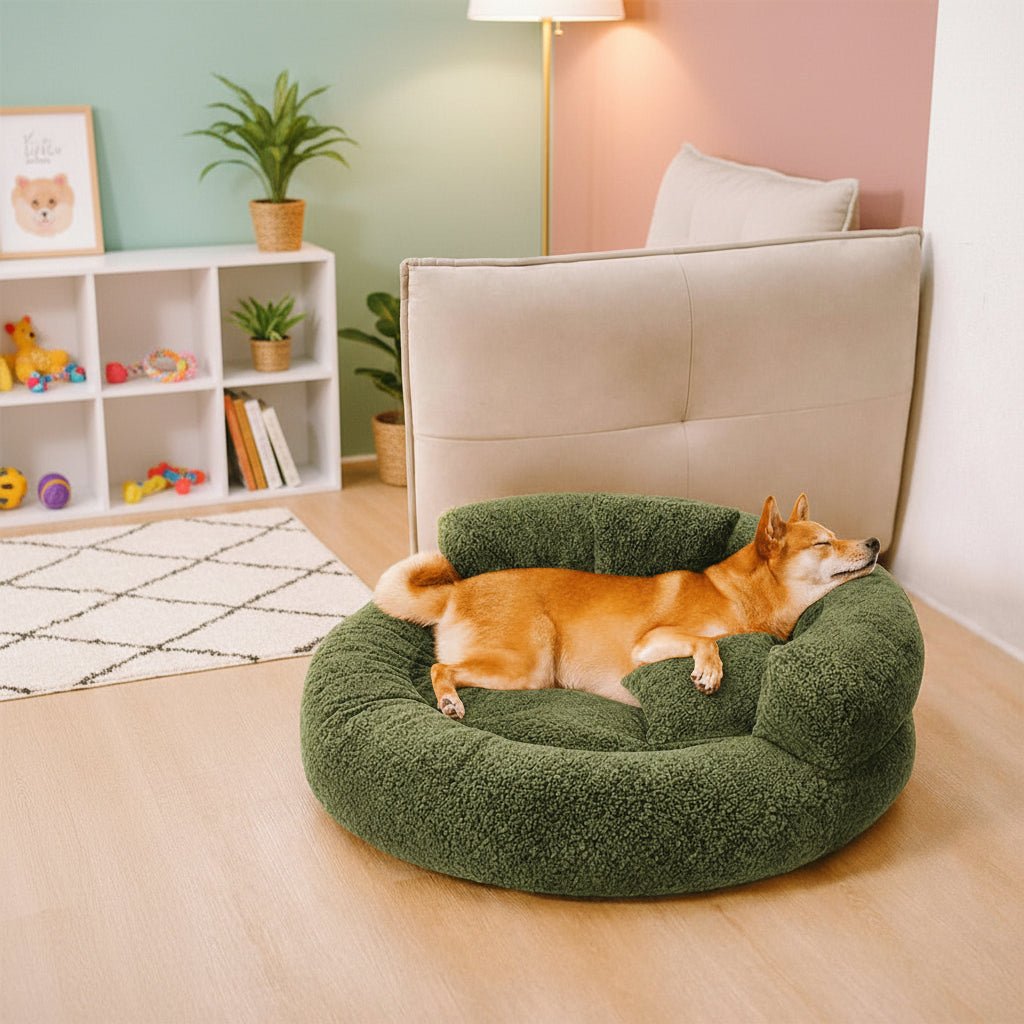 Diamond Velvet Donut Orthopedic Dog Bed