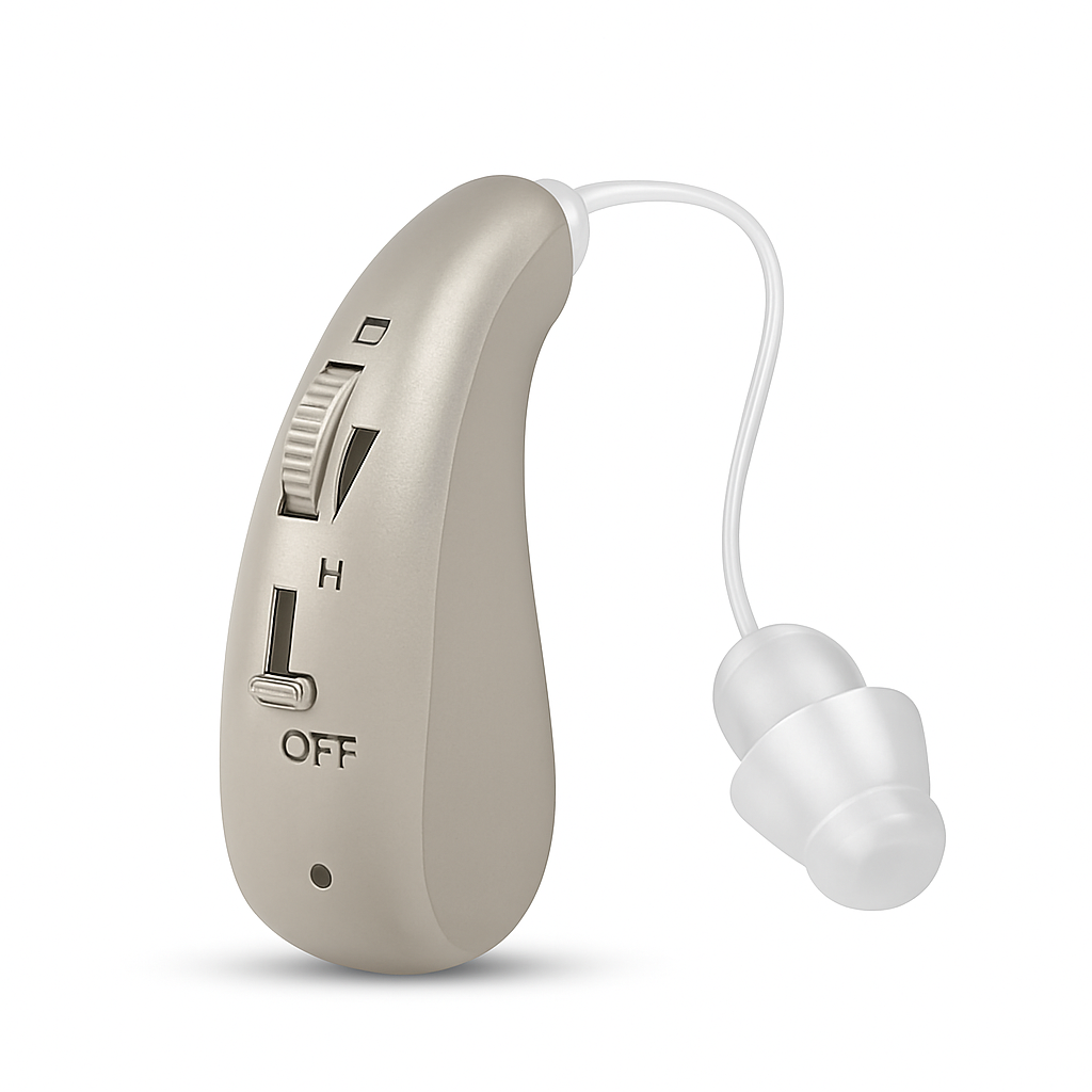 Digital Rechargeable Behind-the-Ear Hearing Aid Amplifier