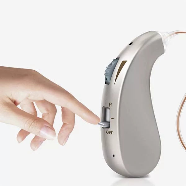 Digital Rechargeable Behind-the-Ear Hearing Aid Amplifier