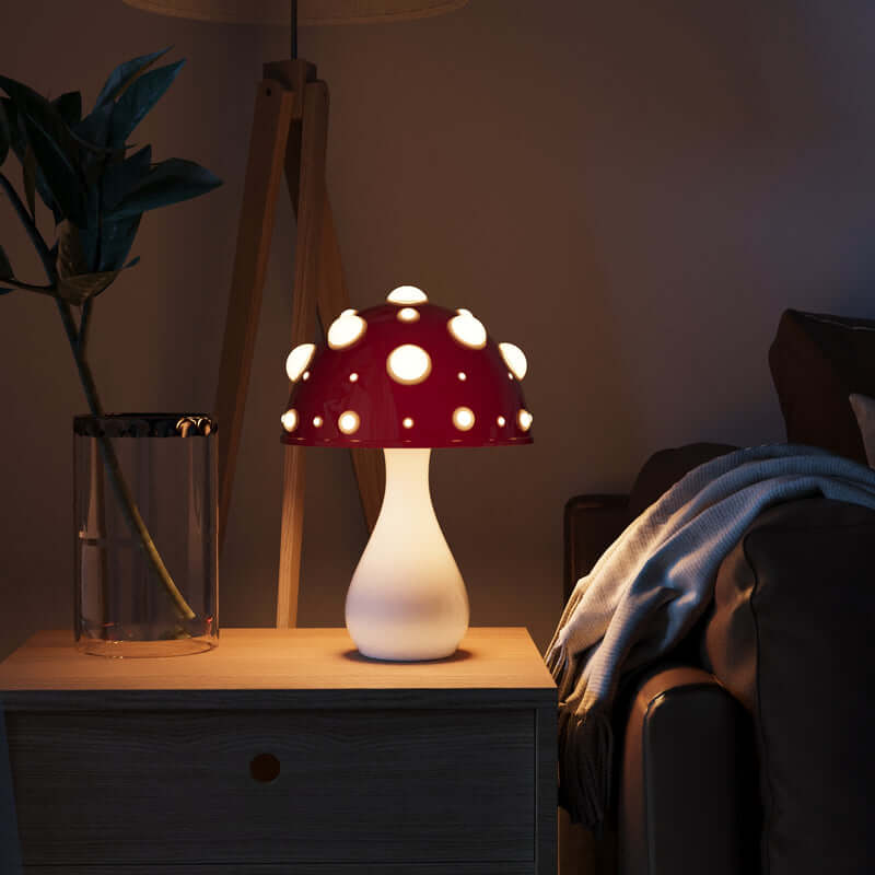 Dimmable LED Mushroom Table Lamp for Modern Decor