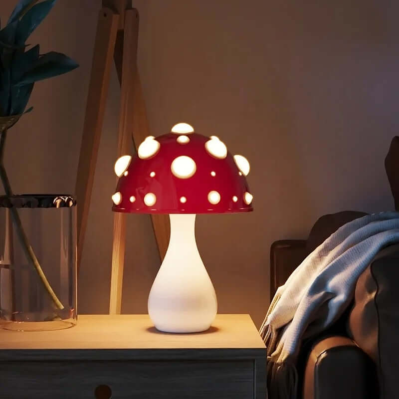 Dimmable LED Mushroom Table Lamp for Modern Decor