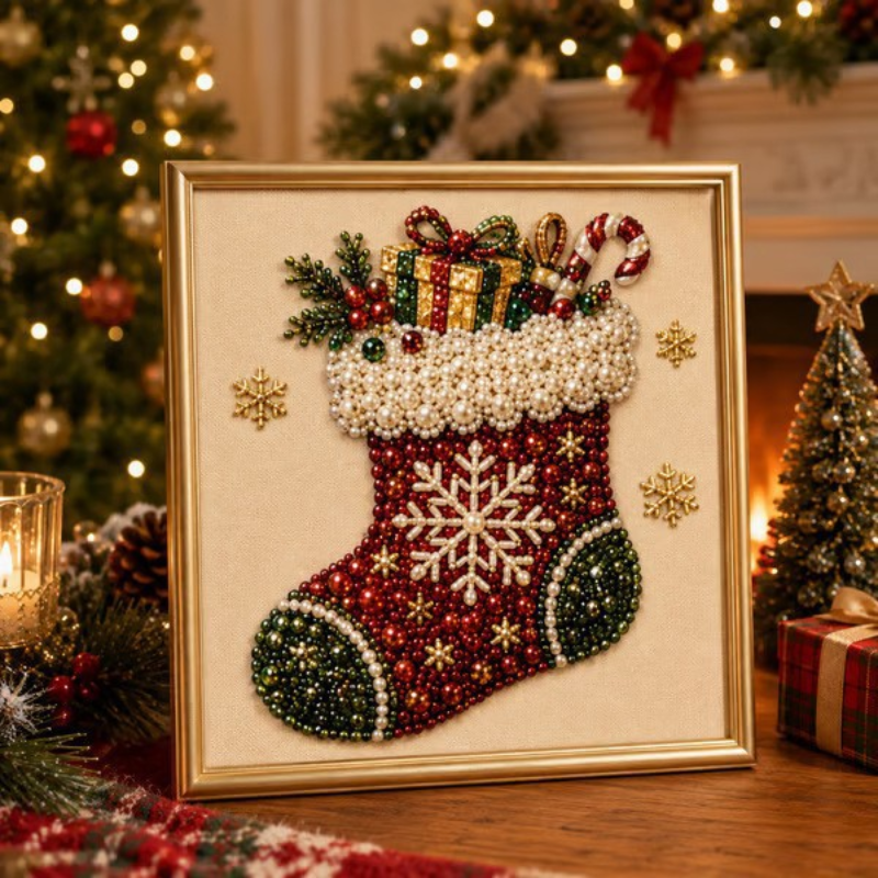 DIY Elegant Pearl Christmas Decoration