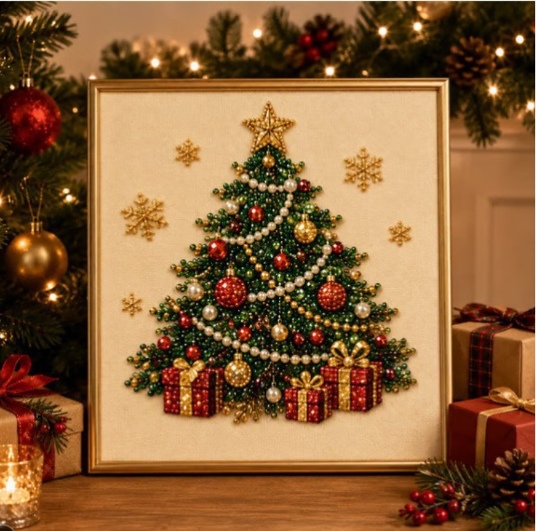 DIY Elegant Pearl Christmas Decoration