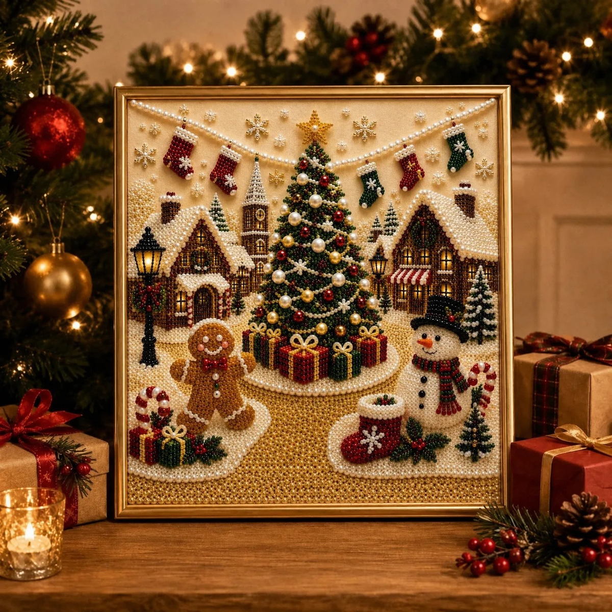 DIY Elegant Pearl Christmas Decoration