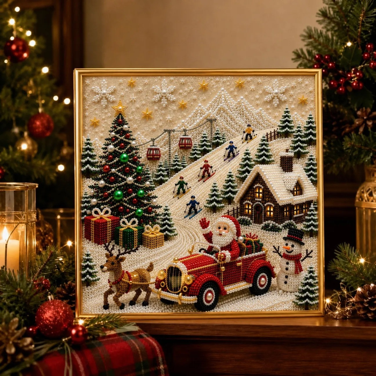 DIY Elegant Pearl Christmas Decoration