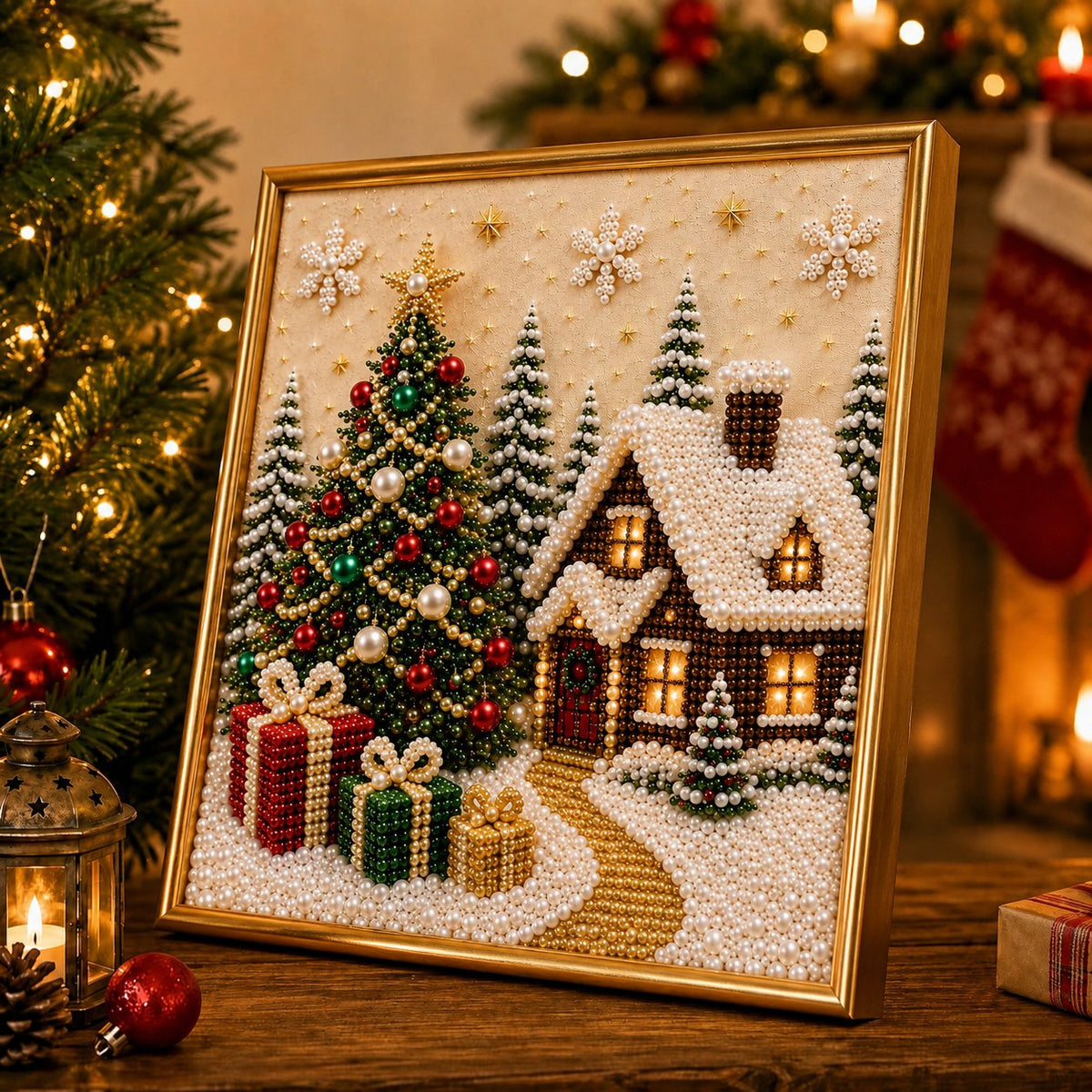 DIY Elegant Pearl Christmas Decoration