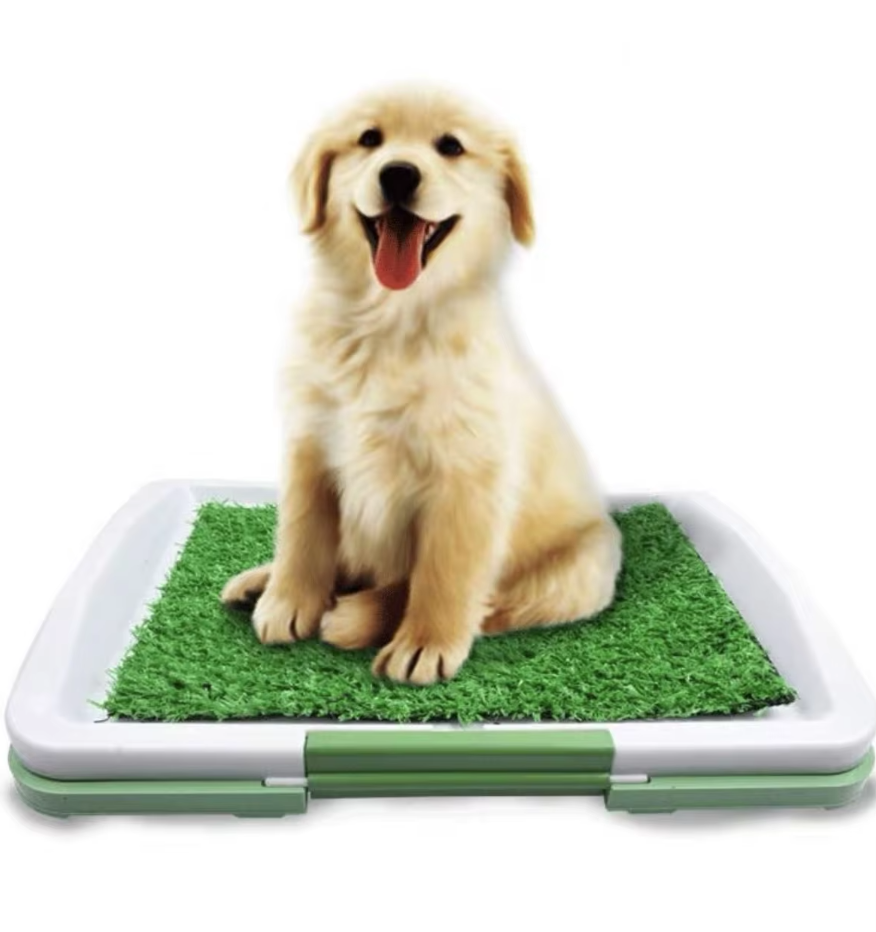 Dog Litter Box with Artificial Grass - Hygienic for Indoor & Outdoor Use
