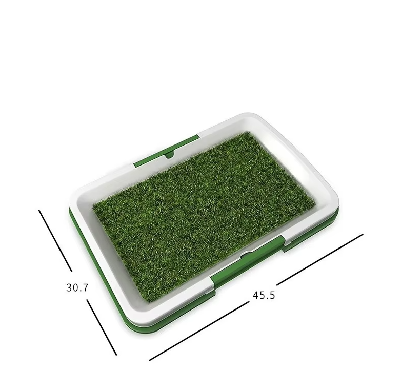 Dog Litter Box with Artificial Grass - Hygienic for Indoor & Outdoor Use
