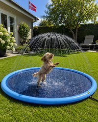 Dog Pool with Water Sprinkler