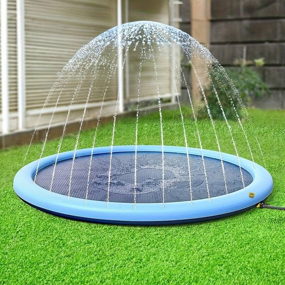 Dog Pool with Water Sprinkler