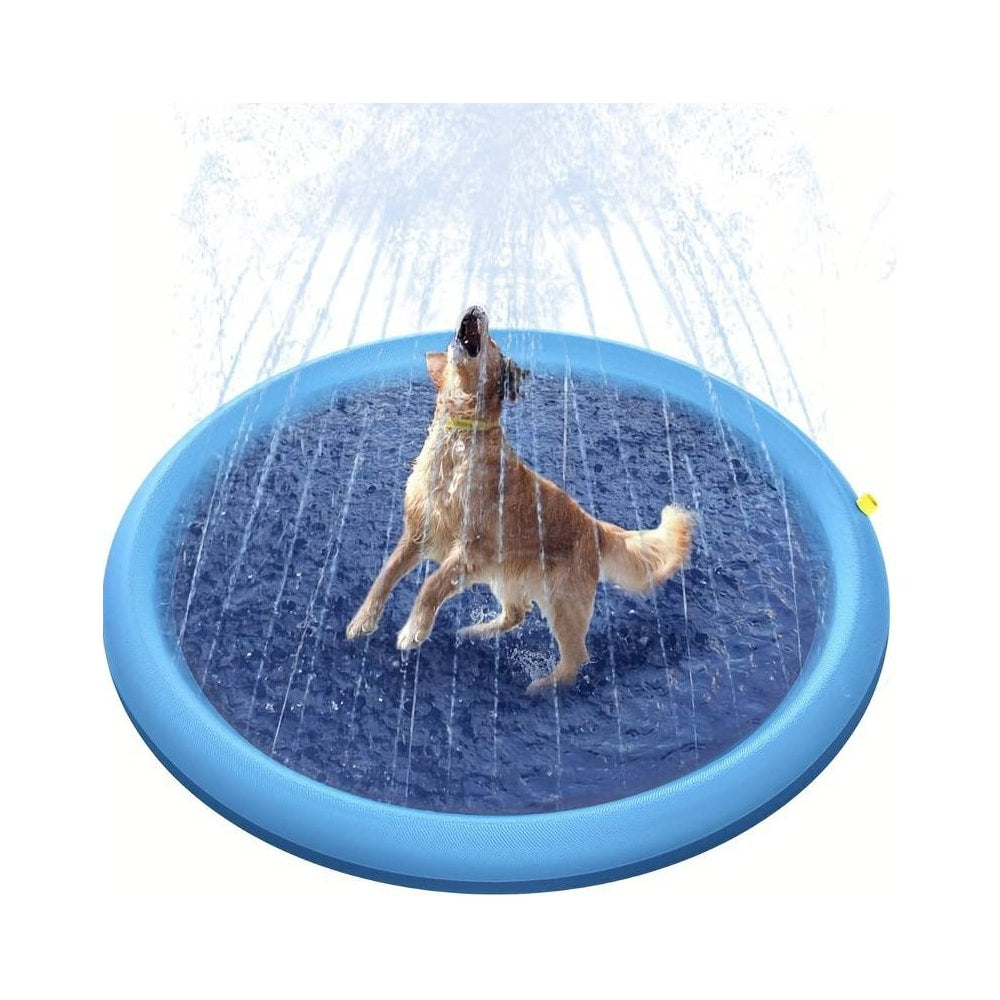 Dog Pool with Water Sprinkler