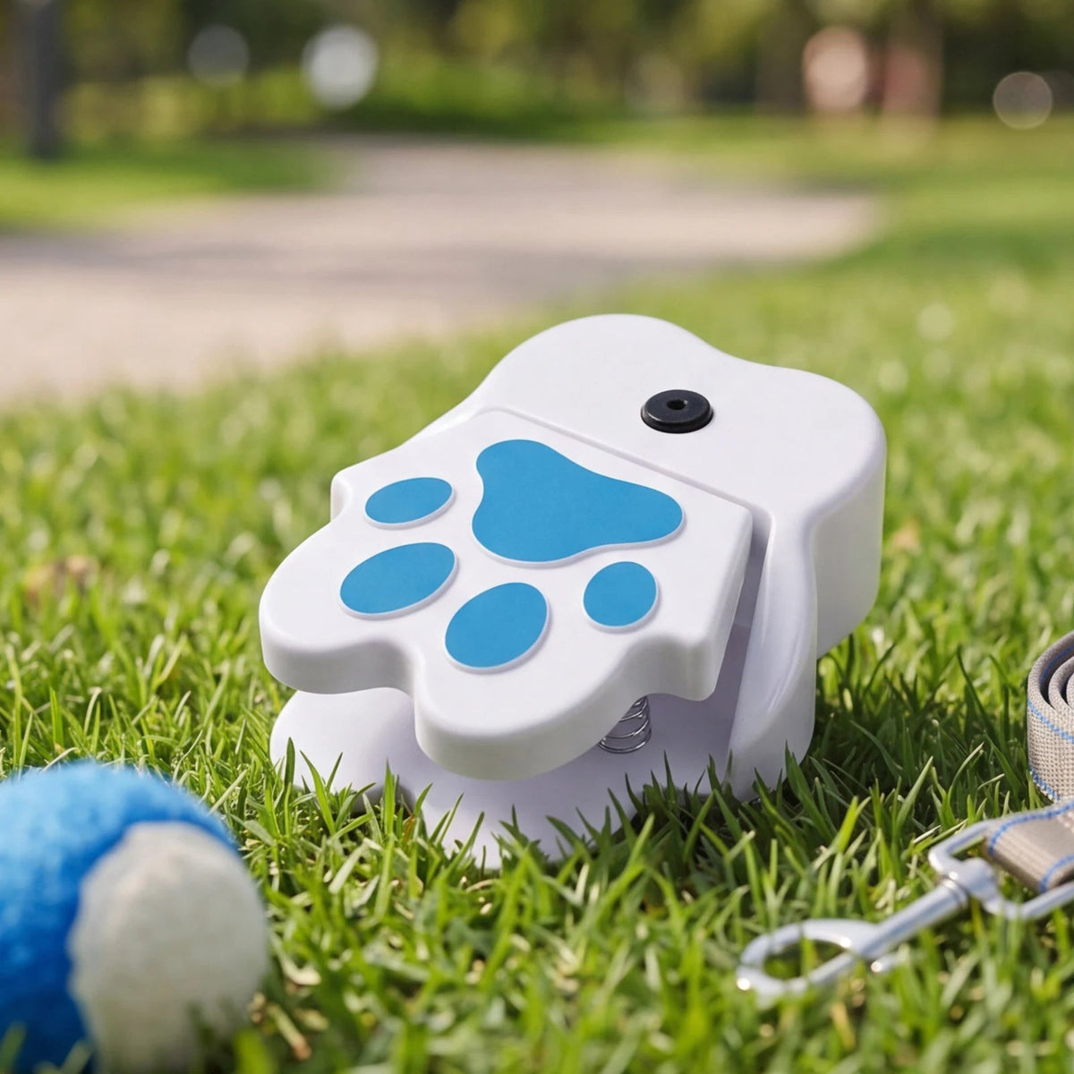 Dog Water Fountain with Paw Print Pedal