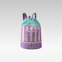 Drawstring Backpack with Wet-Dry Separation and Shoe Compartment