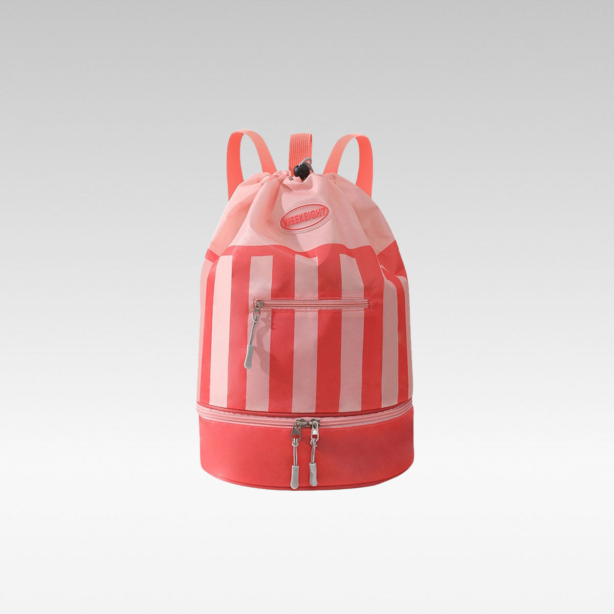 Drawstring Backpack with Wet-Dry Separation and Shoe Compartment