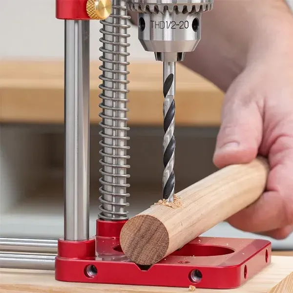 Drill Guide for Portable Drills - Portable and Adjustable Woodworking Jig