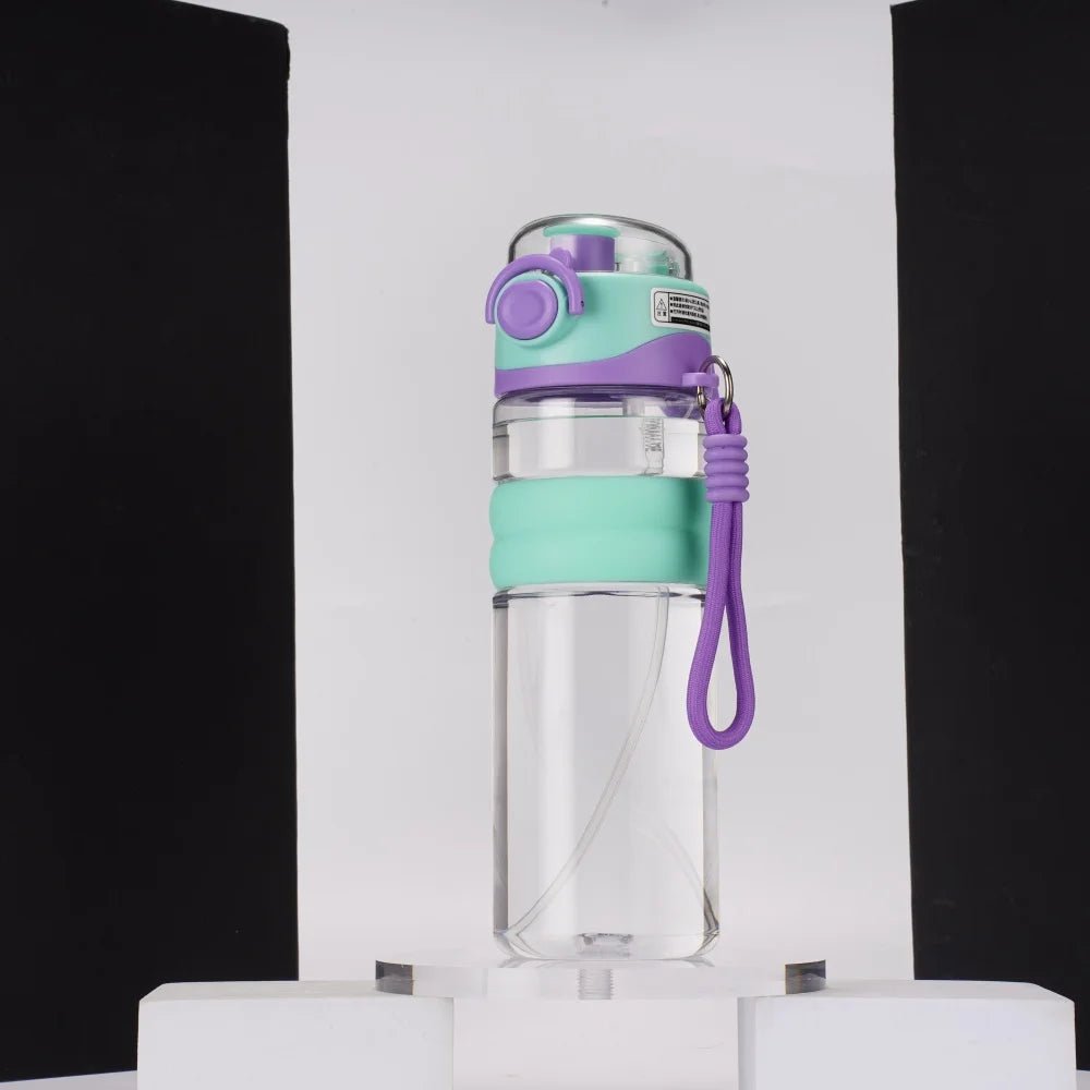Drinking Bottle - Leakproof Water Bottle With Mist Sprayer