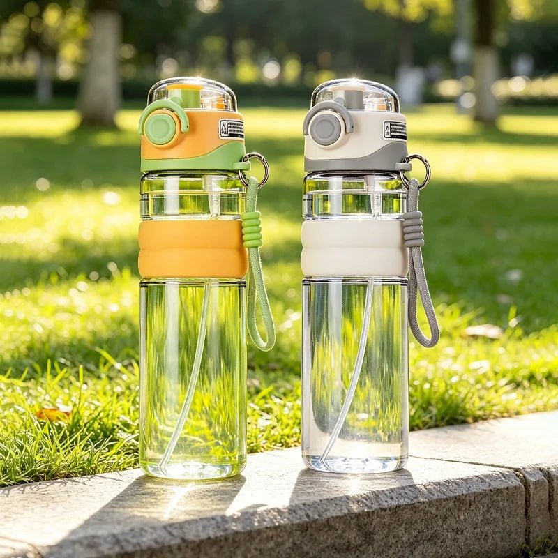 Drinking Bottle - Leakproof Water Bottle With Mist Sprayer