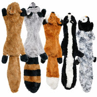 Durable Fleece Plush Dog Toy — Squeaker And Crinkle Detail
