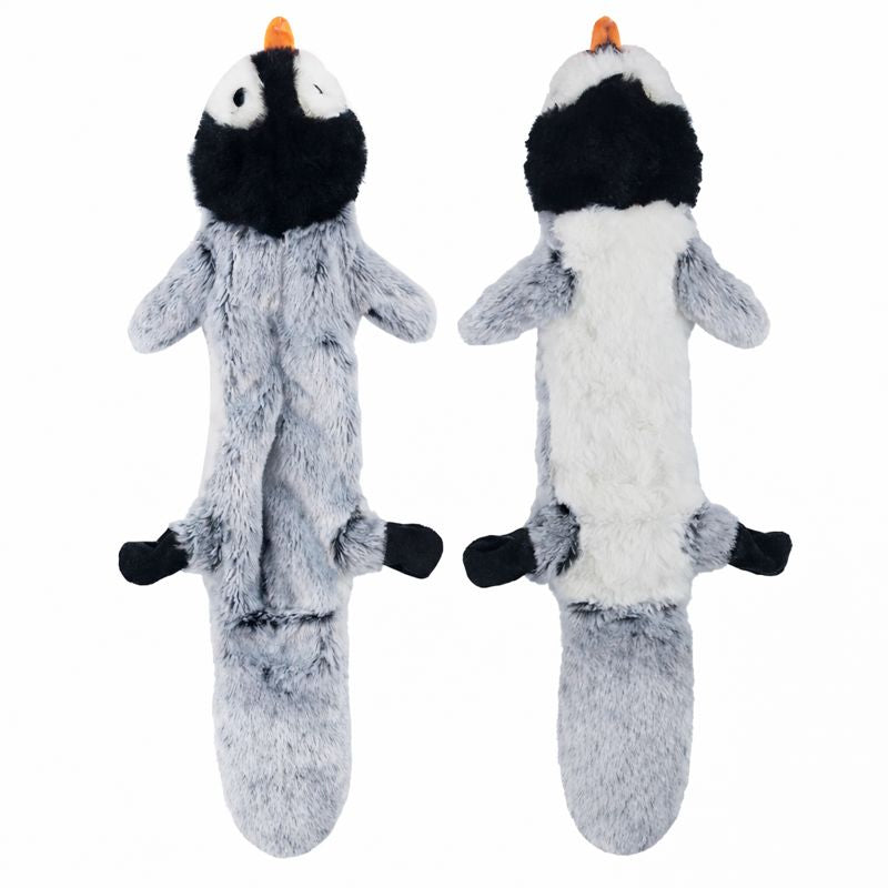 Durable Fleece Plush Dog Toy — Squeaker And Crinkle Detail