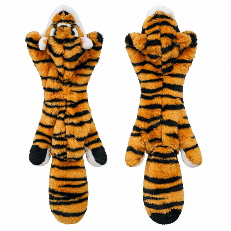 Durable Fleece Plush Dog Toy — Squeaker And Crinkle Detail