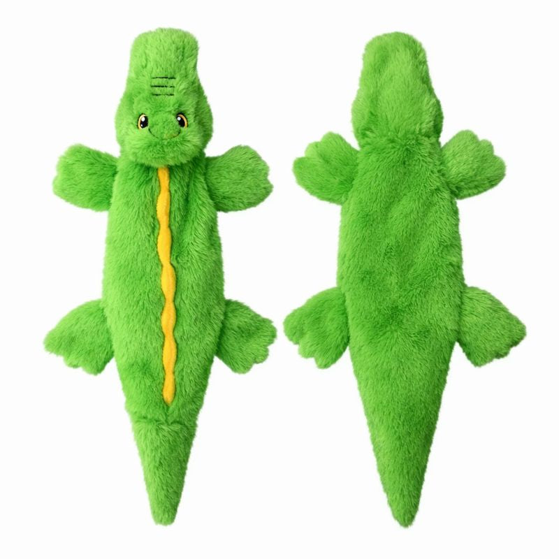 Durable Fleece Plush Dog Toy — Squeaker And Crinkle Detail