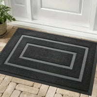 Durable Rubber Entryway Mat, Waterproof and All-Weather